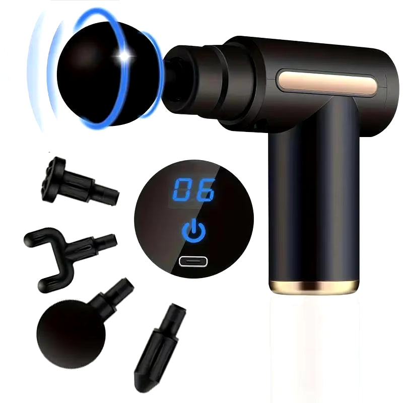 Portable Fascia Gun Vibration Massage Gun for Body Neck Back Deep Muscle Relaxation Fitness Slimming One Head